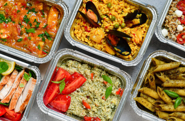 prostokątne opakowanie gastronomiczne