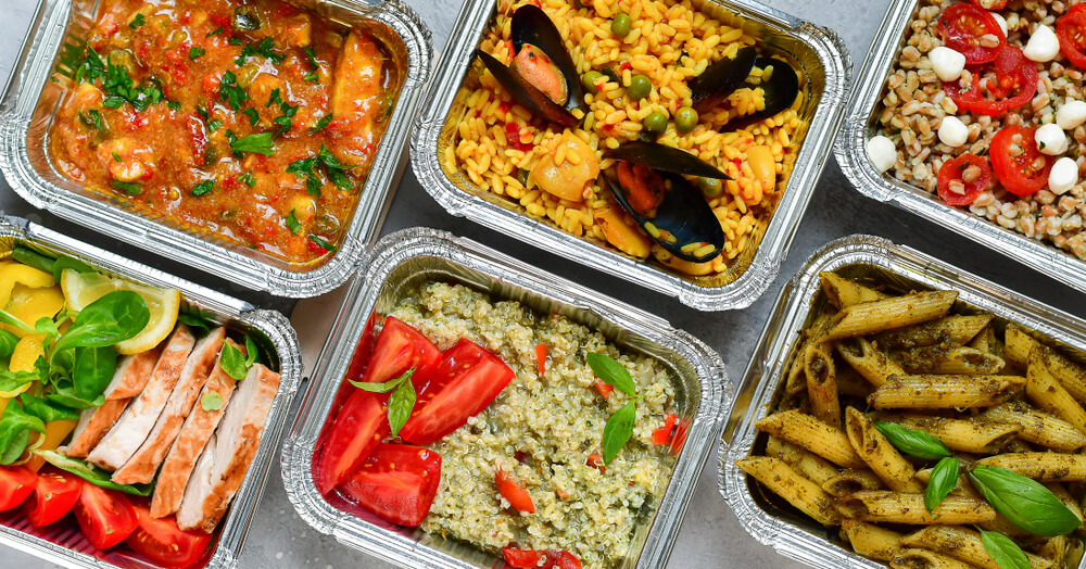 prostokątne opakowanie gastronomiczne